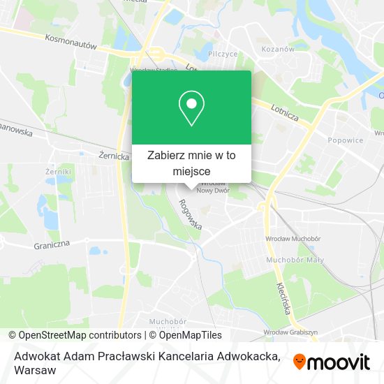 Mapa Adwokat Adam Pracławski Kancelaria Adwokacka