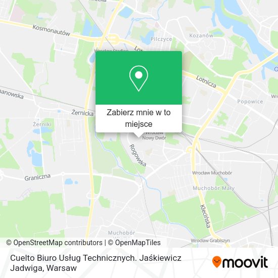 Mapa Cuelto Biuro Usług Technicznych. Jaśkiewicz Jadwiga