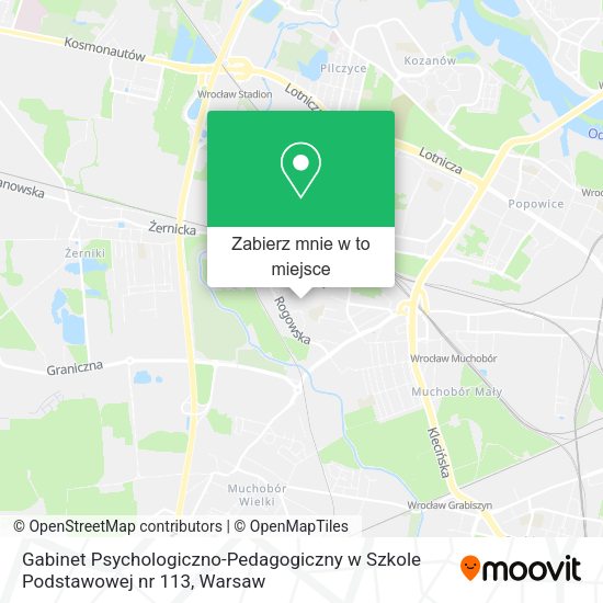 Mapa Gabinet Psychologiczno-Pedagogiczny w Szkole Podstawowej nr 113