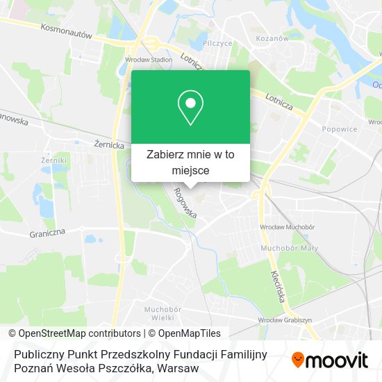 Mapa Publiczny Punkt Przedszkolny Fundacji Familijny Poznań Wesoła Pszczółka