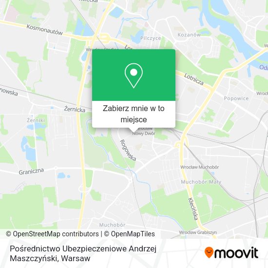 Mapa Pośrednictwo Ubezpieczeniowe Andrzej Maszczyński