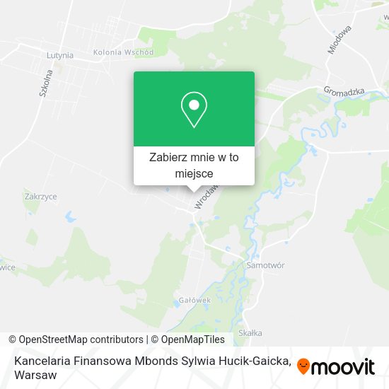 Mapa Kancelaria Finansowa Mbonds Sylwia Hucik-Gaicka