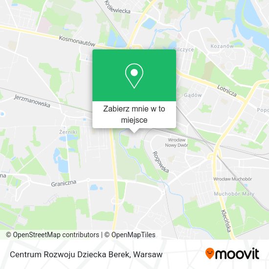 Mapa Centrum Rozwoju Dziecka Berek