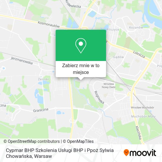 Mapa Cypmar BHP Szkolenia Usługi BHP i Ppoż Sylwia Chowańska