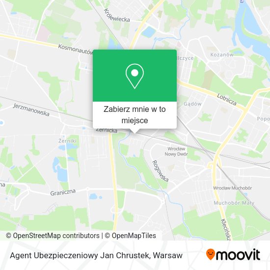 Mapa Agent Ubezpieczeniowy Jan Chrustek