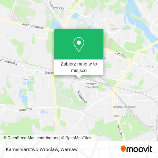 Mapa Kamieniarstwo Wrocław