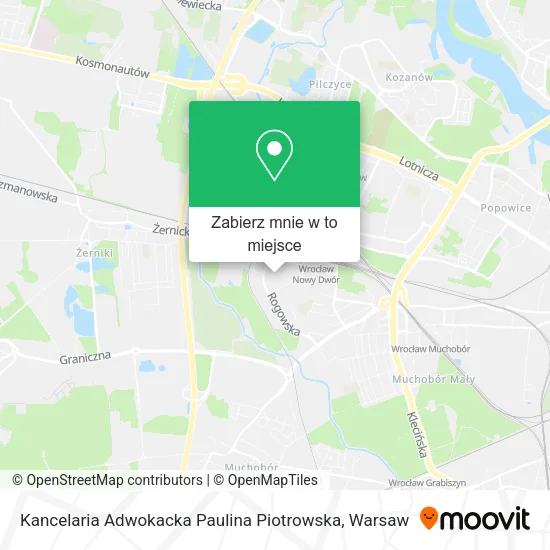 Mapa Kancelaria Adwokacka Paulina Piotrowska