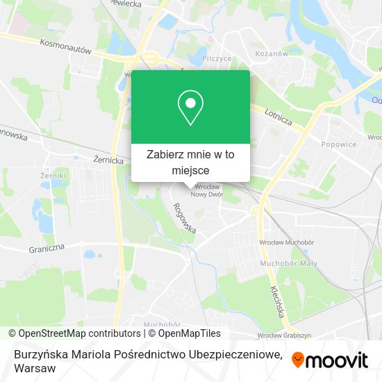 Mapa Burzyńska Mariola Pośrednictwo Ubezpieczeniowe