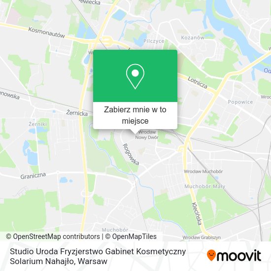 Mapa Studio Uroda Fryzjerstwo Gabinet Kosmetyczny Solarium Nahajło