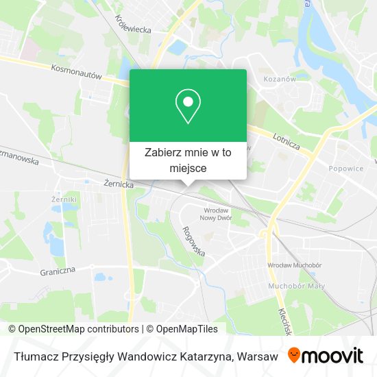 Mapa Tłumacz Przysięgły Wandowicz Katarzyna