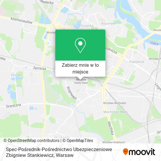 Mapa Spec-Pośrednik-Pośrednictwo Ubezpieczeniowe Zbigniew Stankiewicz