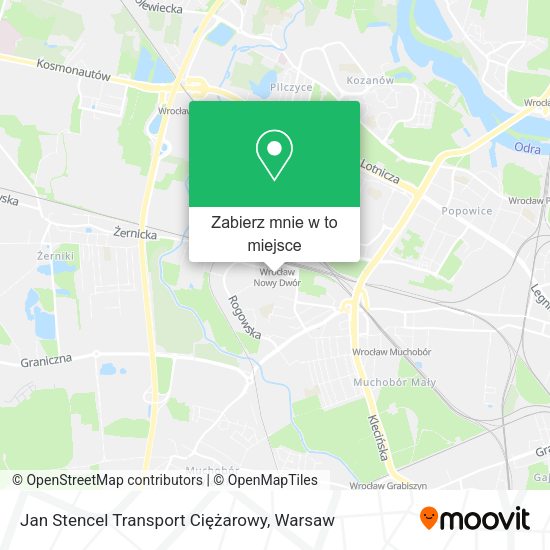 Mapa Jan Stencel Transport Ciężarowy