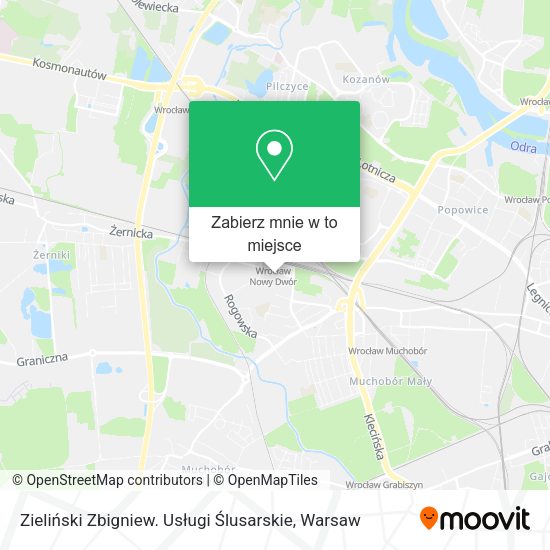 Mapa Zieliński Zbigniew. Usługi Ślusarskie