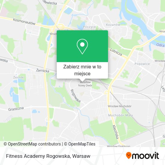 Mapa Fitness Academy Rogowska