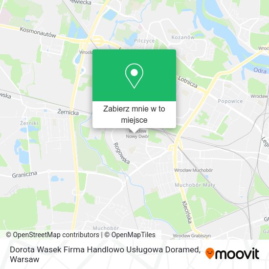 Mapa Dorota Wasek Firma Handlowo Usługowa Doramed