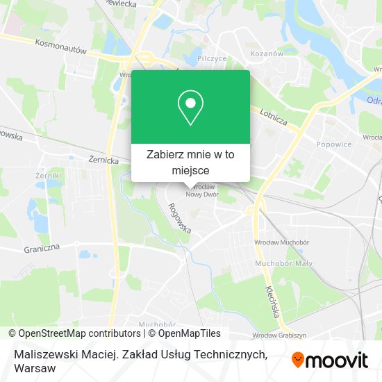 Mapa Maliszewski Maciej. Zakład Usług Technicznych