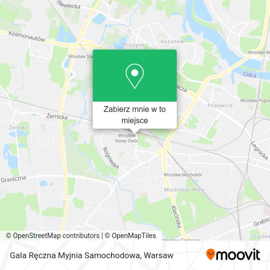 Mapa Gala Ręczna Myjnia Samochodowa