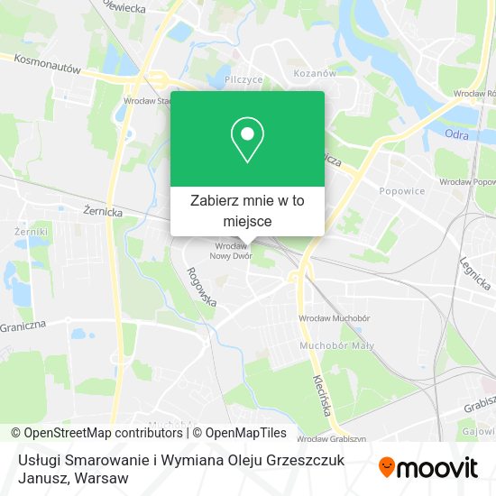 Mapa Usługi Smarowanie i Wymiana Oleju Grzeszczuk Janusz