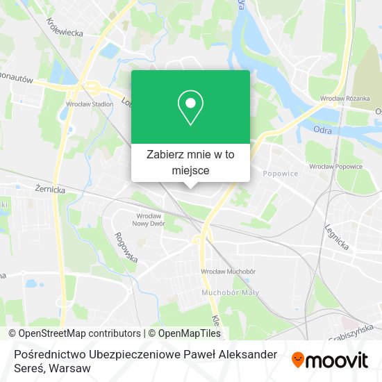 Mapa Pośrednictwo Ubezpieczeniowe Paweł Aleksander Sereś