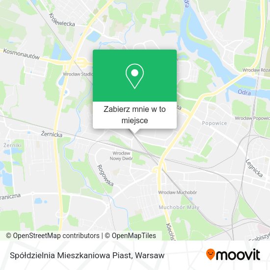 Mapa Spółdzielnia Mieszkaniowa Piast