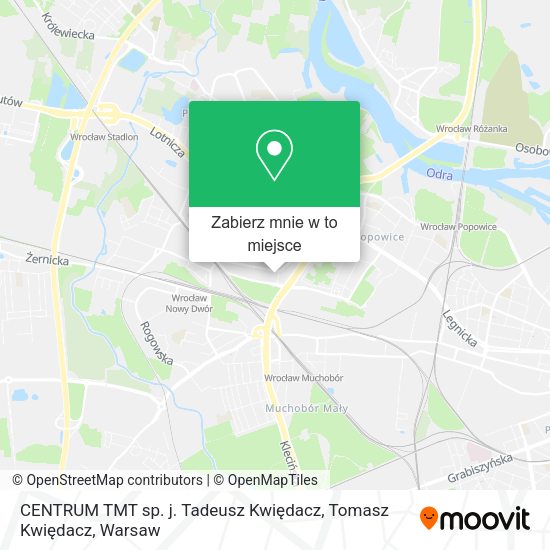 Mapa CENTRUM TMT sp. j. Tadeusz Kwiędacz, Tomasz Kwiędacz