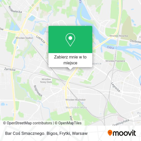 Mapa Bar Coś Smacznego. Bigos, Frytki