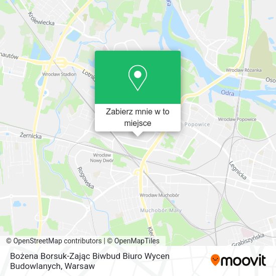 Mapa Bożena Borsuk-Zając Biwbud Biuro Wycen Budowlanych