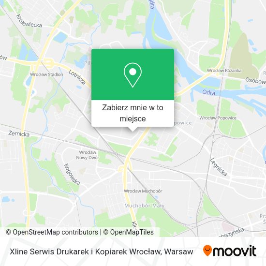 Mapa Xline Serwis Drukarek i Kopiarek Wrocław