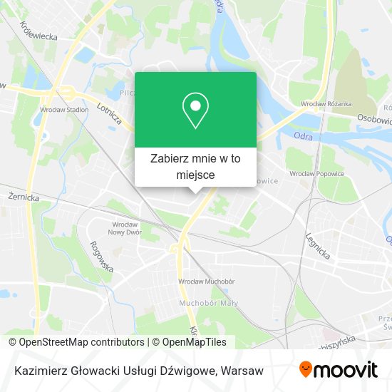 Mapa Kazimierz Głowacki Usługi Dźwigowe