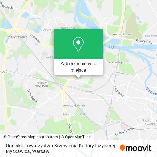 Mapa Ognisko Towarzystwa Krzewienia Kultury Fizycznej Blyskawica