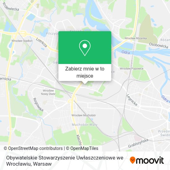 Mapa Obywatelskie Stowarzyszenie Uwłaszczeniowe we Wrocławiu