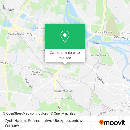 Mapa Żych Halina. Pośrednictwo Ubezpieczeniowe