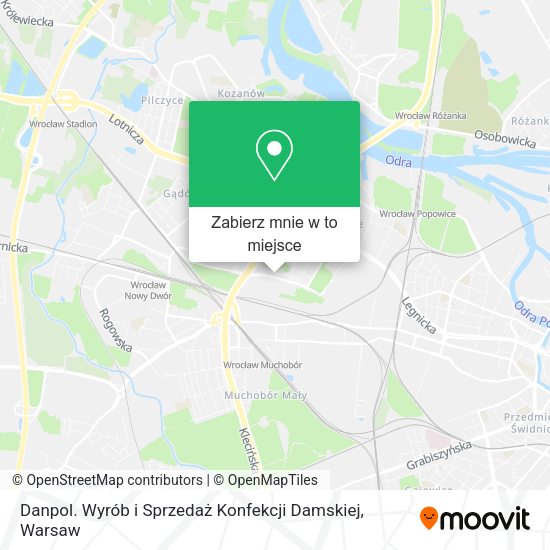 Mapa Danpol. Wyrób i Sprzedaż Konfekcji Damskiej