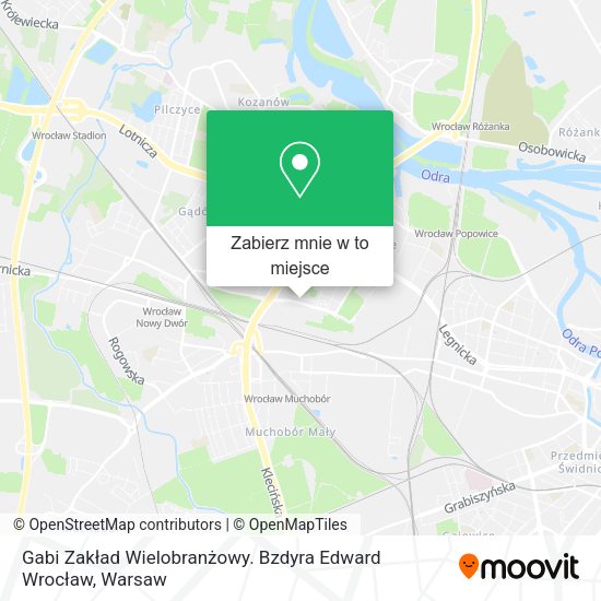 Mapa Gabi Zakład Wielobranżowy. Bzdyra Edward Wrocław