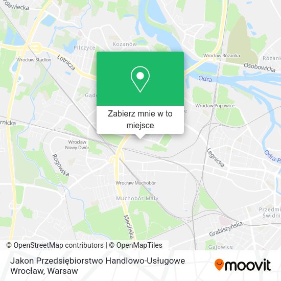 Mapa Jakon Przedsiębiorstwo Handlowo-Usługowe Wrocław