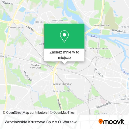 Mapa Wroclawskie Kruszywa Sp z o O