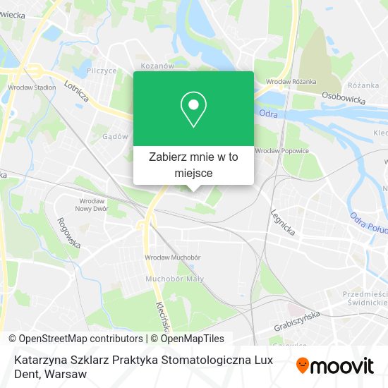 Mapa Katarzyna Szklarz Praktyka Stomatologiczna Lux Dent