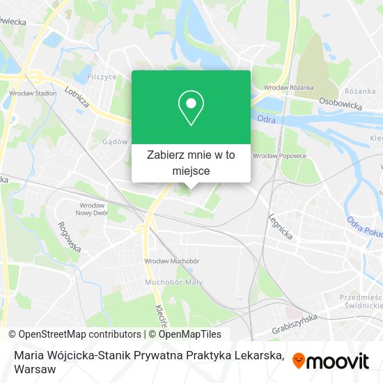 Mapa Maria Wójcicka-Stanik Prywatna Praktyka Lekarska