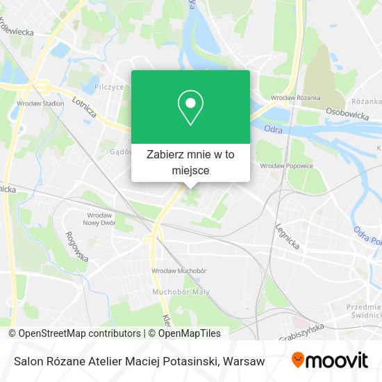 Mapa Salon Rózane Atelier Maciej Potasinski