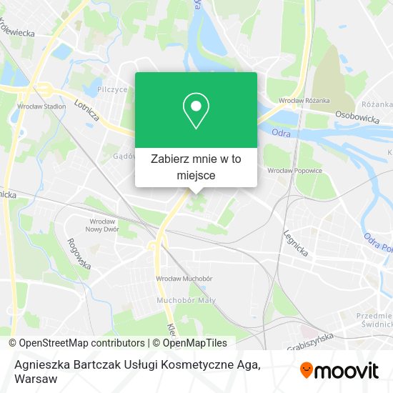 Mapa Agnieszka Bartczak Usługi Kosmetyczne Aga