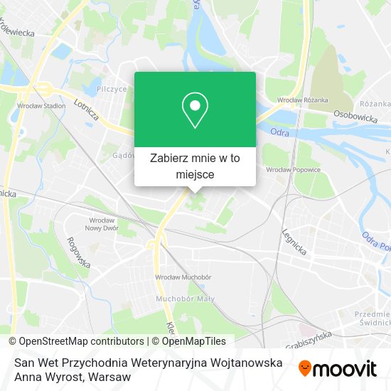 Mapa San Wet Przychodnia Weterynaryjna Wojtanowska Anna Wyrost