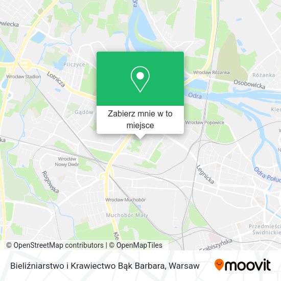 Mapa Bieliźniarstwo i Krawiectwo Bąk Barbara