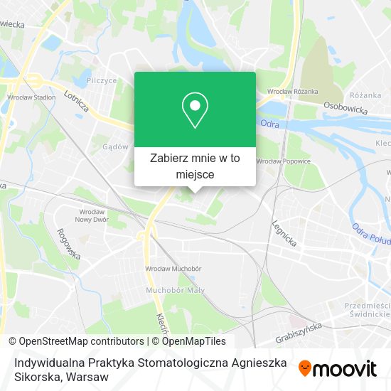 Mapa Indywidualna Praktyka Stomatologiczna Agnieszka Sikorska