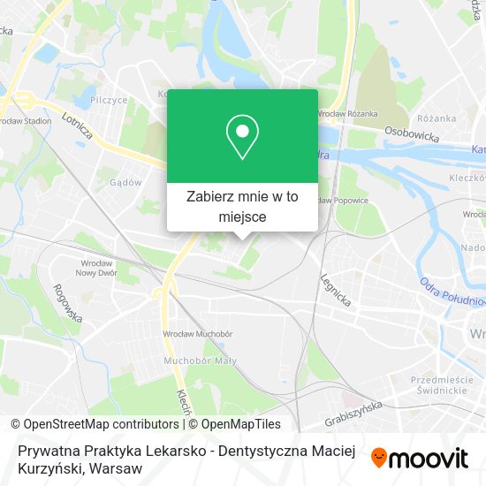 Mapa Prywatna Praktyka Lekarsko - Dentystyczna Maciej Kurzyński