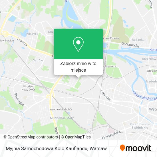 Mapa Myjnia Samochodowa Kolo Kauflandu