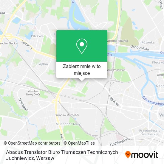 Mapa Abacus Translator Biuro Tłumaczeń Technicznych Juchniewicz