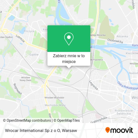 Mapa Wrocar International Sp z o O