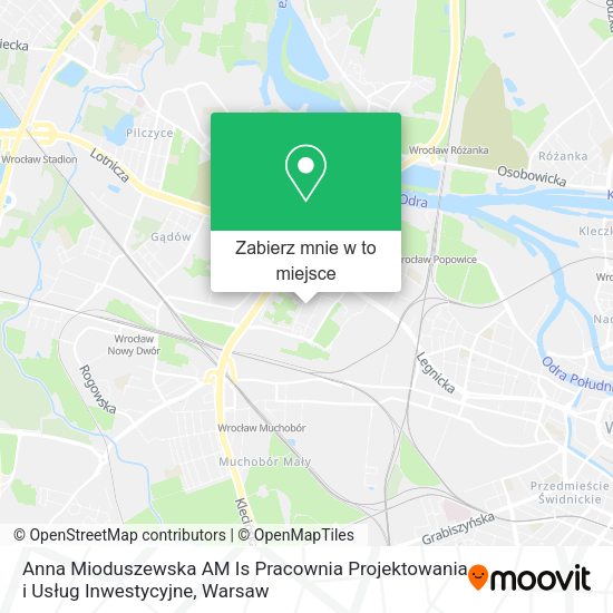 Mapa Anna Mioduszewska AM Is Pracownia Projektowania i Usług Inwestycyjne