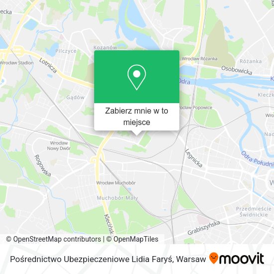 Mapa Pośrednictwo Ubezpieczeniowe Lidia Faryś