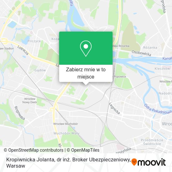 Mapa Kropiwnicka Jolanta, dr inż. Broker Ubezpieczeniowy